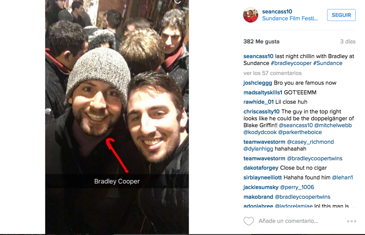 Foto del doble de Bradley Cooper