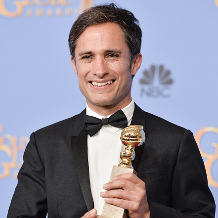 BEVERLY HILLS, CA - JANUARY 10: Actor Gael Garcia Bernal of 'Mozart in the Jungle,' winner of the award for Best Television Series - Musical or Comedy, poses in the press room during the 73rd Annual Golden Globe Awards held at the Beverly Hilton Hotel on January 10, 2016 in Beverly Hills, California. (Photo by George Pimentel/WireImage)