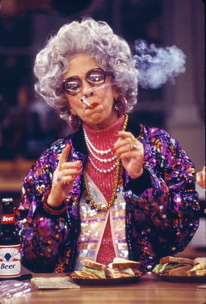 LOS ANGELES - APRIL 18: THE NANNY, episode: "The Boca Story". Featuring Ann Morgan Guilbert (as Yetta). Image dated April 18, 1997. (Photo by CBS via Getty Images)