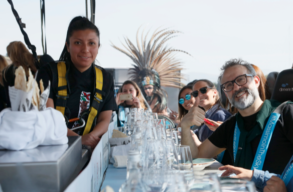 Josefina López y Massimo Bottura