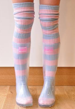 Botas de hotsell lluvia transparentes