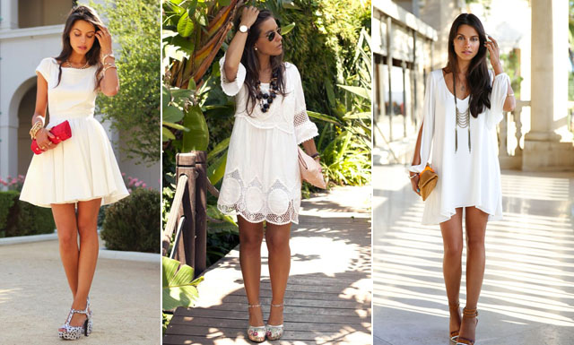Las mejores maneras de usar un vestido blanco!