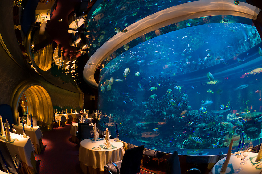 ¡Conoce el espectacular restaurante con un acuario en su interior