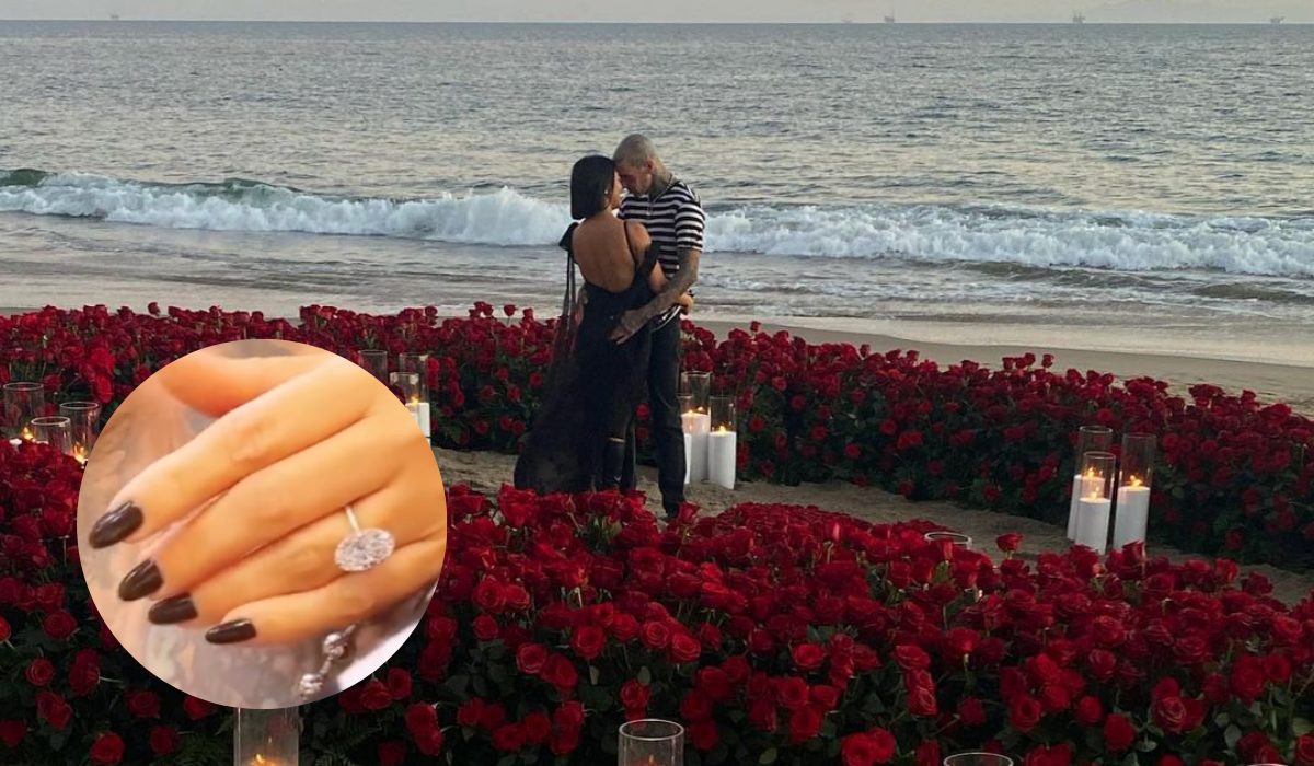 ¡Este es el anillo de compromiso de 1 millón de dólares de Kourtney Kardashian!