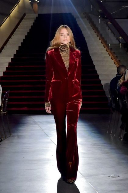 Velevet red suit