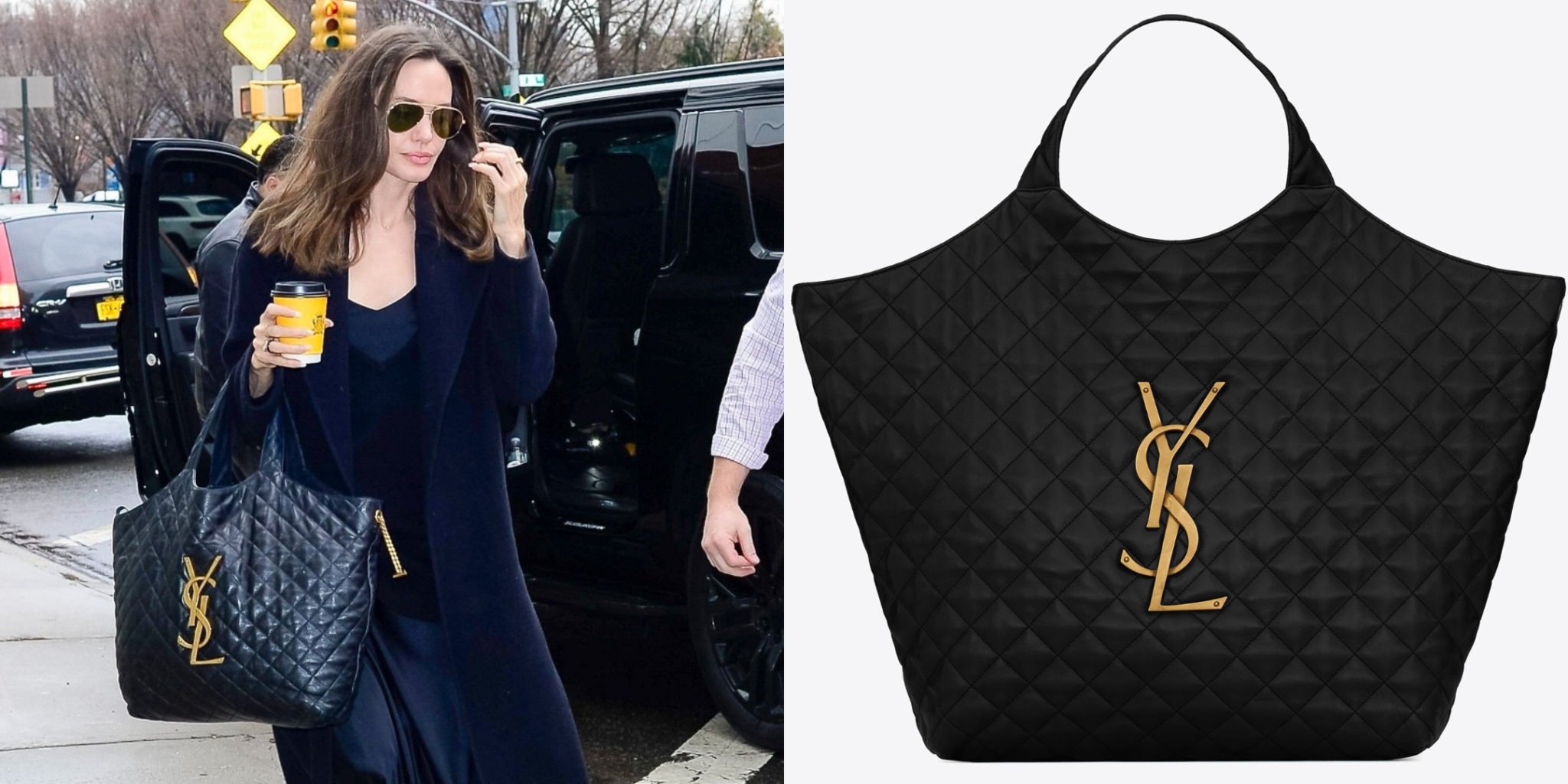 Amamos el bolso Yves Saint Laurent de Angelina Jolie